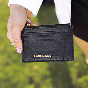Bonnie Card Wallet Metalic Black