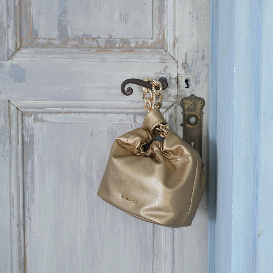 Penny Chain Handbag Platinum Gold