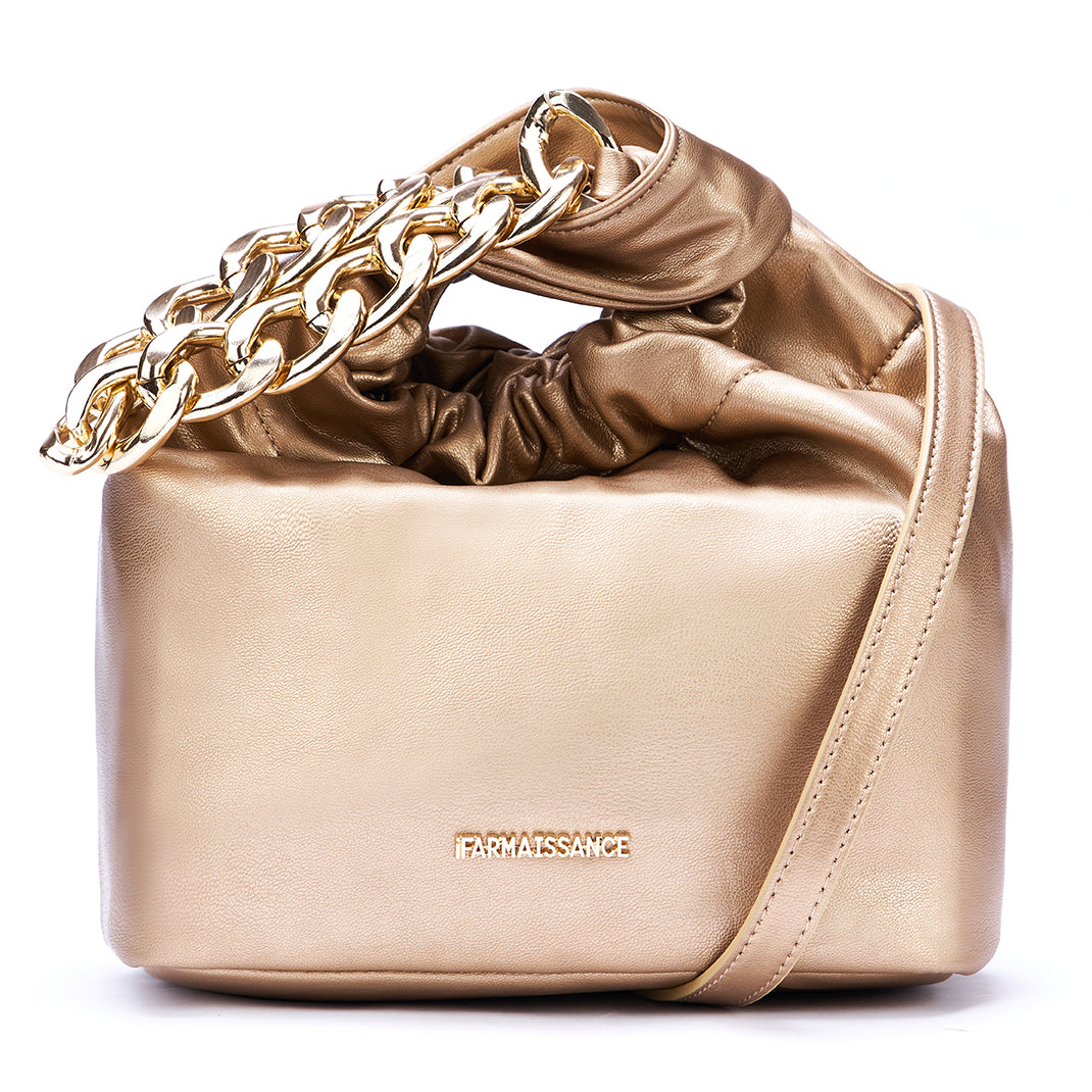 Penny Chain Handbag Platinum Gold