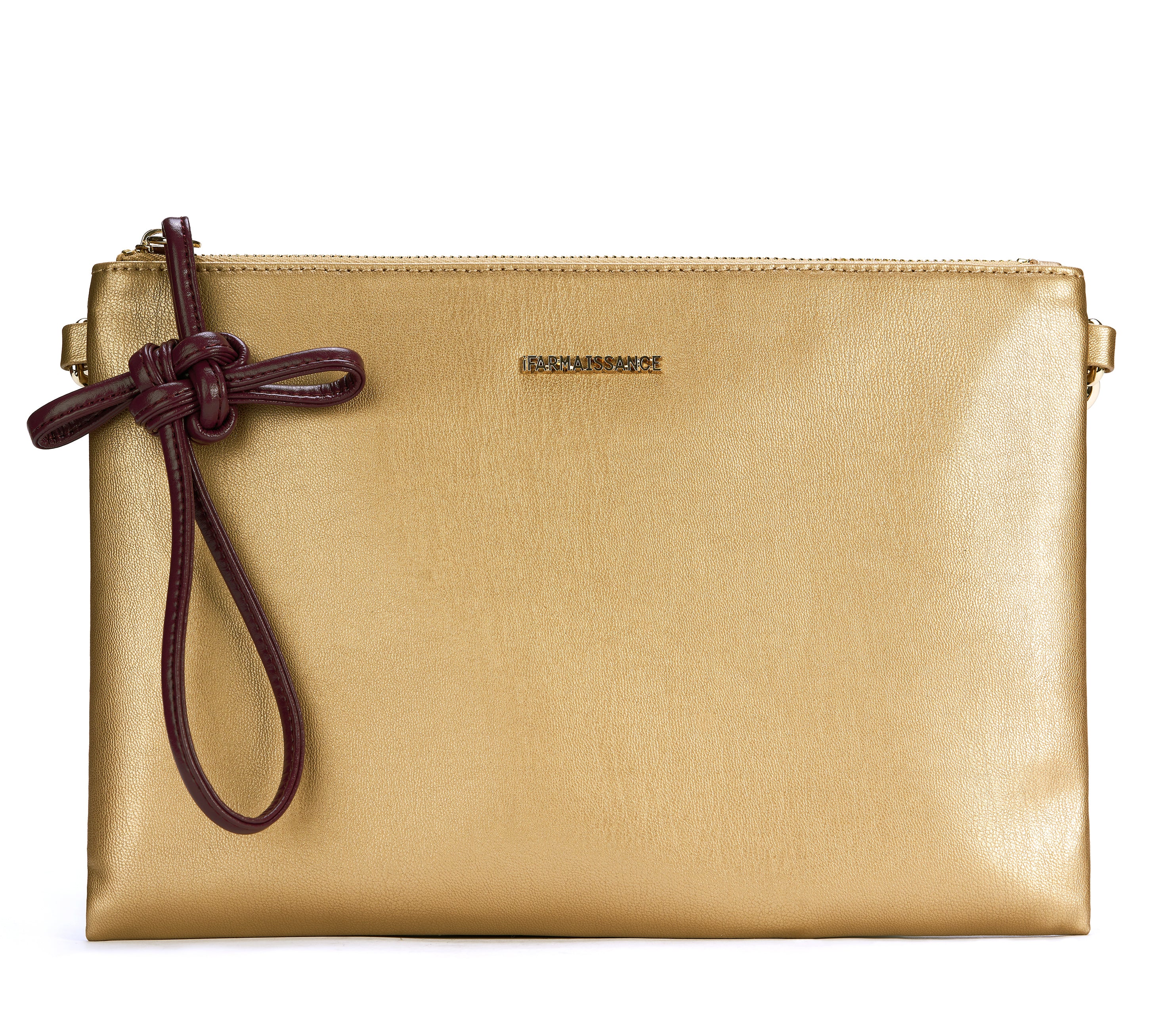 Queenie Clutch Platinum Gold