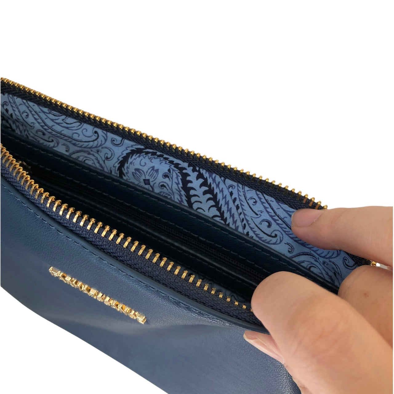 Grace Clutch Blue Wing Teal