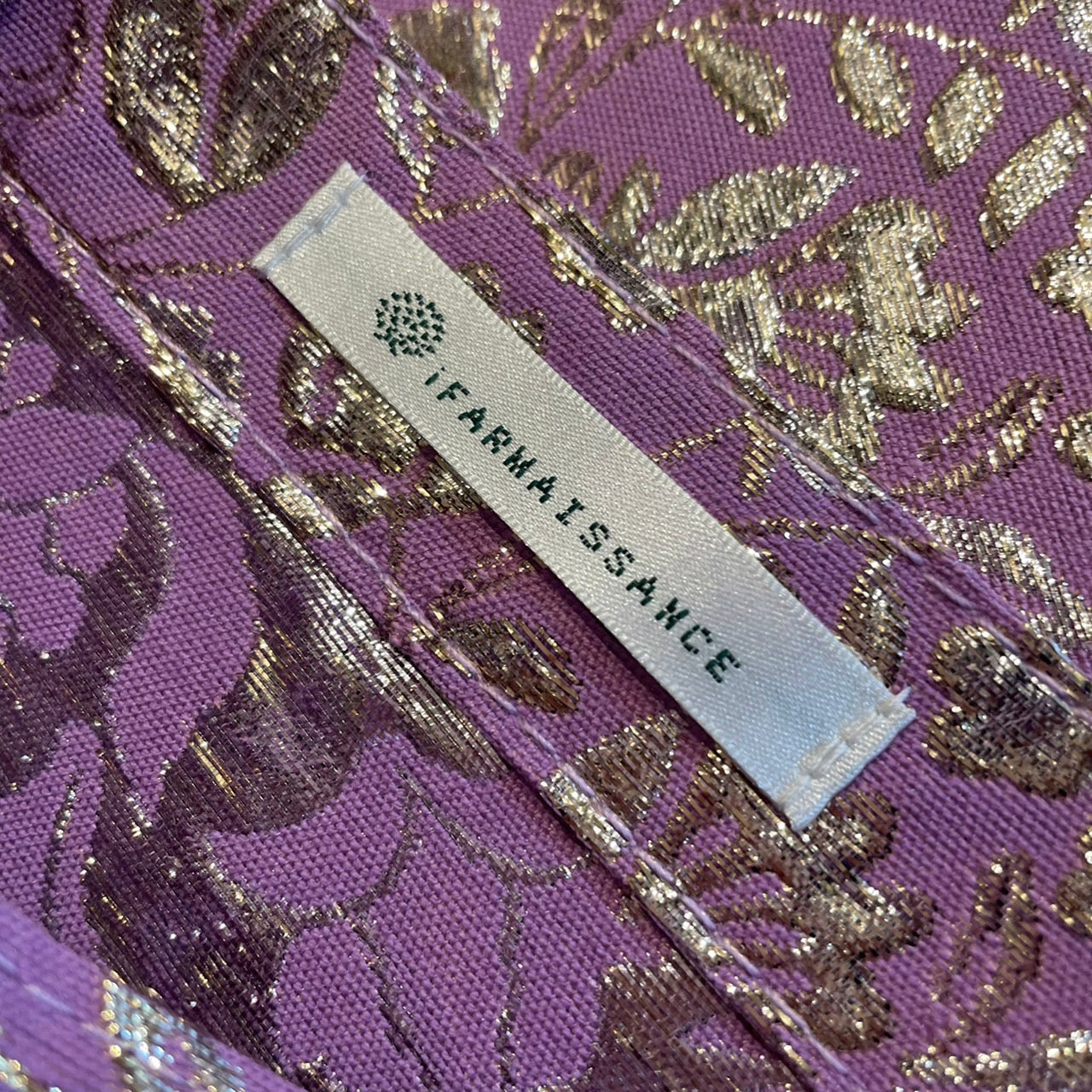 Kay Tote Purple Jacquard Floral