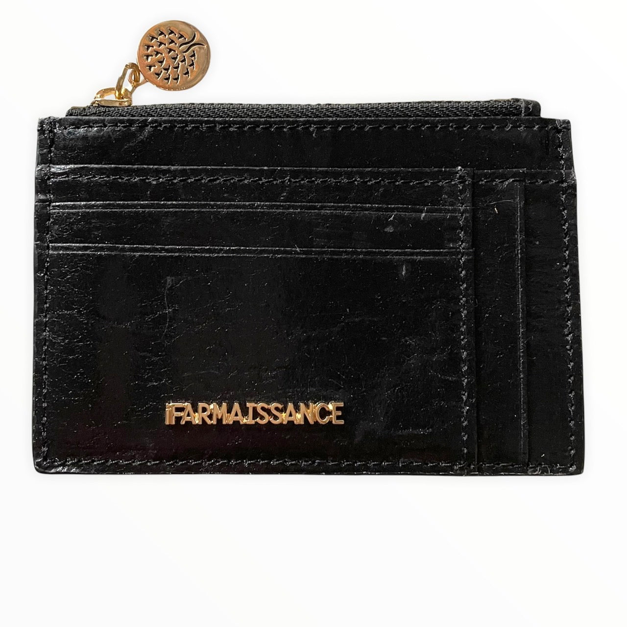 Bonnie Card Wallet Metalic Black