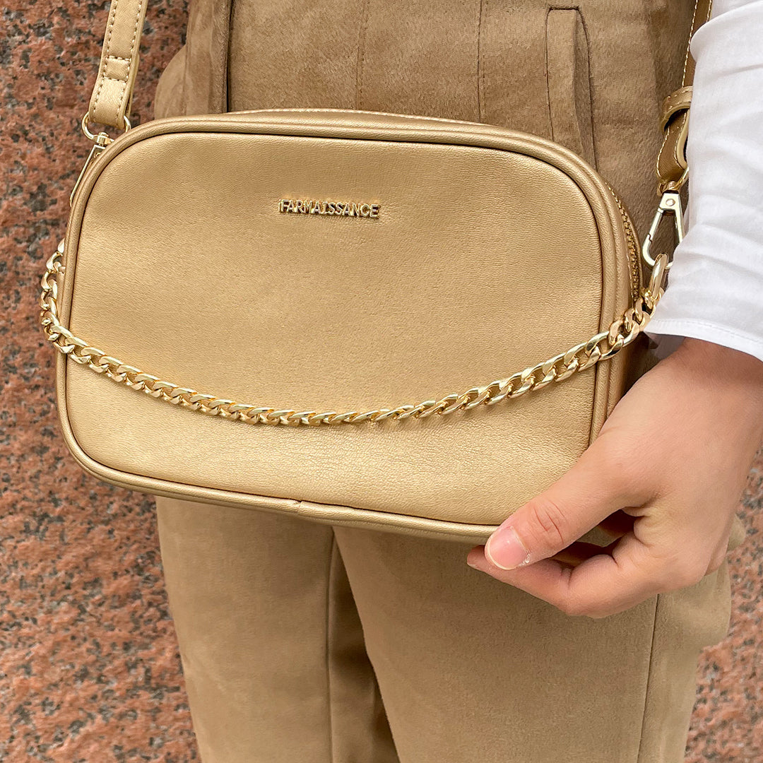 Melinda Camera Bag Platinum Gold