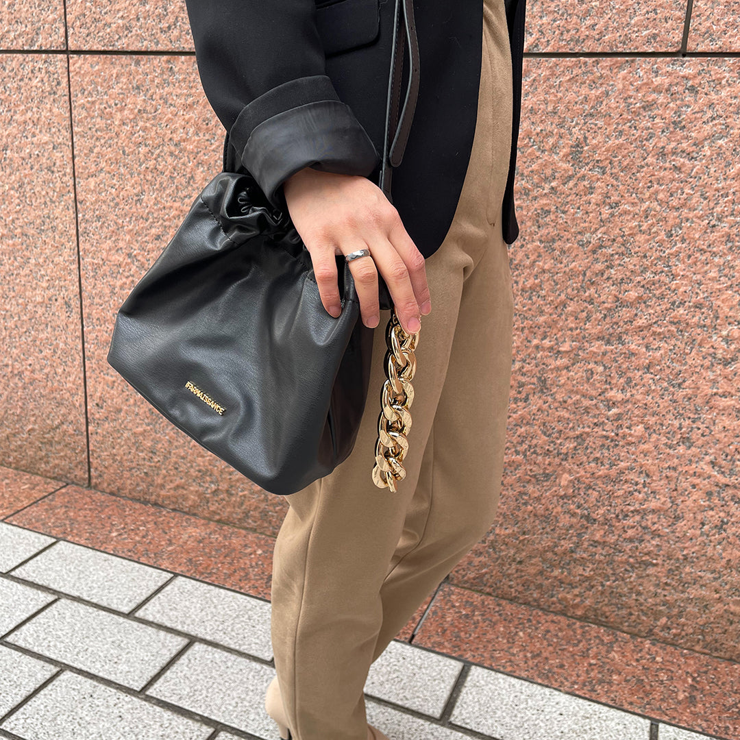 Penny Chain Handbag Black