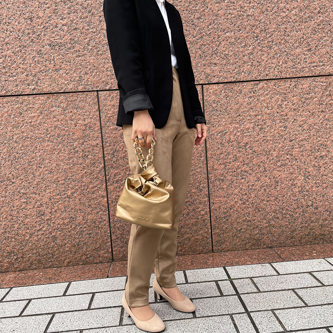 Penny Chain Handbag Platinum Gold